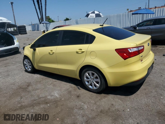 2016 Kia Rio LX with VIN KNADM4A38G6531473, listed as a Copart auction lot 64655924 with 99,744 mi miles and Salvage Title. Bid and sale history available at carsss.com. Image 2.