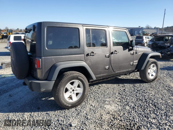 2018 Jeep Wrangler JK Unlimited Sport S with VIN 1C4BJWDG5JL909903, listed as a Copart auction lot 83998564 with 126,559 mi miles and Salvage Title. Bid and sale history available at carsss.com. Image 3.