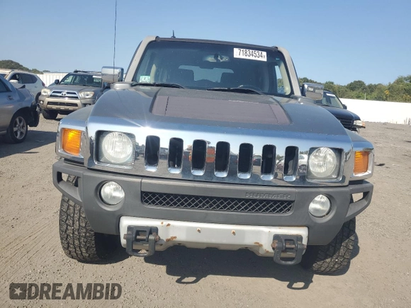 2008 Hummer H3 SUV with VIN 5GTEN13E288159337, listed as a Copart auction lot 71834534 with 184,329 mi miles and Clean Title. Bid and sale history available at carsss.com. Image 5.
