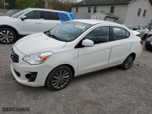 2019 Mitsubishi Mirage G4 ES with VIN ML32F3FJ5KHF00920, listed as a Copart auction lot 53037125 with 37,393 mi miles and Salvage Title. Bid and sale history available at carsss.com. Image 1.