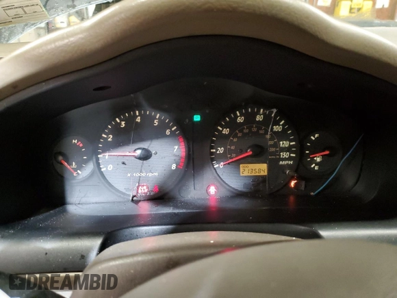 2004 Hyundai Santa Fe GLS with VIN KM8SC73E74U597688, listed as a Copart auction lot 44570985 with 213,584 mi miles and Salvage Title. Bid and sale history available at carsss.com. Image 9.