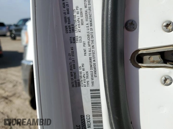 2021 Ram 2500 Big Horn z VIN 3C6UR5DL2MG555372, wystawiony jako Copart lot #50884805 z przebiegiem 91 633 mil mil oraz Szkoda całkowita • Salvage title. Historia ofert i sprzedaży dostępna na DreamBid. Obrazek 15.