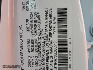 2018 Acura RDX w/Advance Pkg with VIN 5J8TB4H70JL005510, listed as a Copart auction lot 89276705 with 42,265 mi miles and Salvage Title. Bid and sale history available at carsss.com. Image 13.