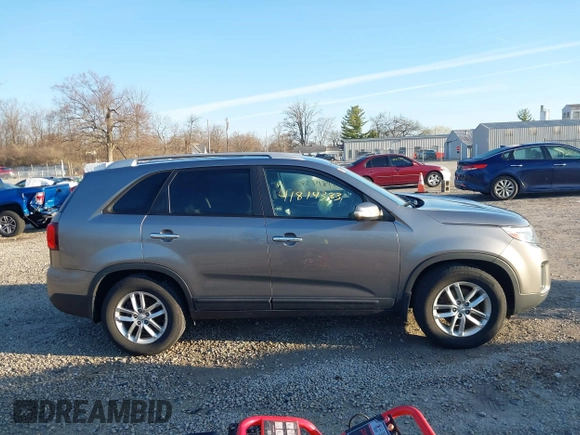 2014 Kia Sorento LX with VIN 5XYKT3A63EG503284, listed as a IAAI auction lot 41814383 with 166,219 mi miles and . Bid and sale history available at DreamBid. Image 13.