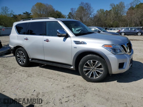 2018 Nissan Armada SL z VIN JN8AY2NC8JX500366, wystawiony jako Copart lot #52125215 z przebiegiem 132 818 mil mil oraz Szkoda całkowita • Salvage title. Historia ofert i sprzedaży dostępna na DreamBid. Obrazek 4.