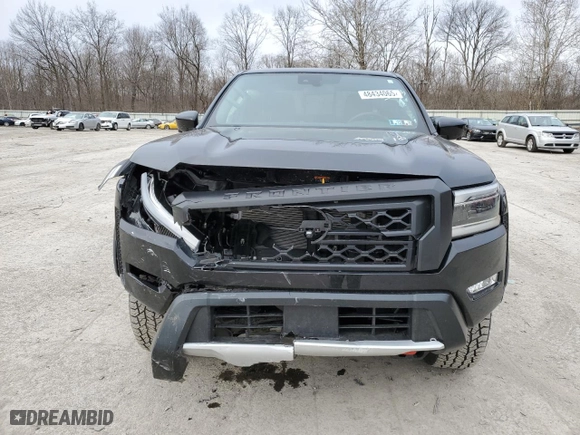 2023 Nissan Frontier PRO-4X with VIN 1N6ED1EK8PN619479, listed as a Copart auction lot 48434065 with 9,731 mi miles and Salvage Title. Bid and sale history available at carsss.com. Image 5.
