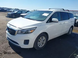 2016 Kia Sedona LX with VIN KNDMB5C17G6087920, listed as a IAAI auction lot 41652605 with 159,274 mi miles. Bid and sale history available at carsss.com. Image 2.