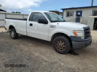 2014 Ford F-150 XL with VIN 1FTMF1CM8EKF55066, listed as a Copart auction lot 55259635 with 117,225 mi miles and Clean title. Bid and sale history available at DreamBid. Image 4.