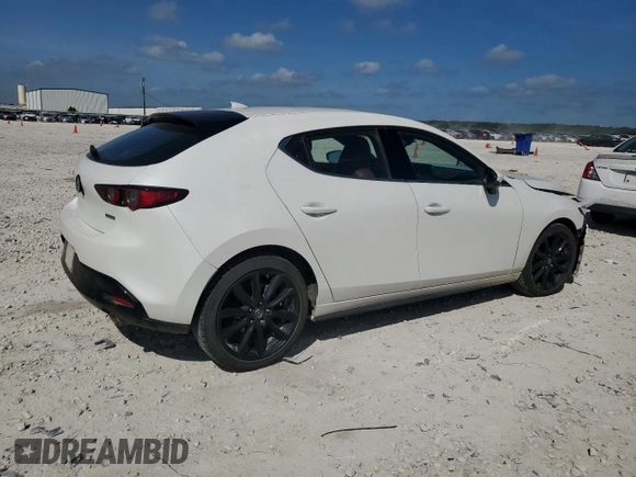 2019 Mazda Mazda3 Hatchback w/Premium Pkg with VIN JM1BPBNM7K1129443, listed as a Copart auction lot 65935074 with 44,567 mi miles and Salvage Title. Bid and sale history available at carsss.com. Image 3.