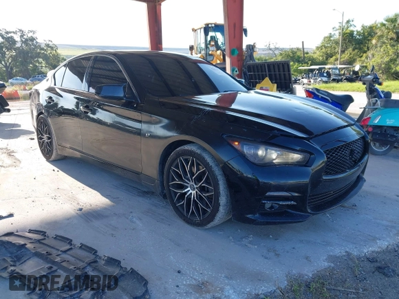 2014 Infiniti Q50 Premium with VIN JN1BV7AP0EM689359, listed as a IAAI auction lot 42671613 with 152,334 mi miles and . Bid and sale history available at DreamBid. Image 1.