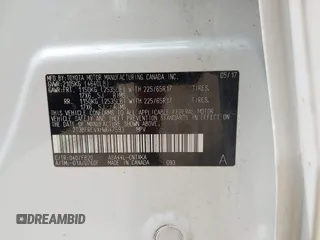 2017 Toyota RAV4 LE с VIN 2T3BFREVXHW647593, выставлен на аукционе IAAI как лот 42512350 с пробегом 120 448 миль миль и . История ставок и продаж доступна на DreamBid. Изображение 9.