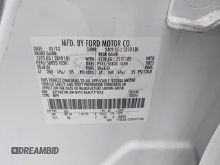 2012 Ford Edge Limited with VIN 2FMDK3K97CBA77102, listed as a IAAI auction lot 42012687 with 144,692 mi miles. Bid and sale history available at carsss.com. Image 9.