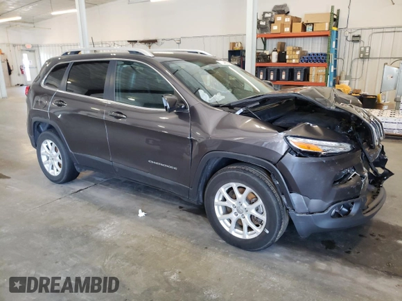 2018 Jeep Cherokee Latitude Plus with VIN 1C4PJMLX7JD558255, listed as a Copart auction lot 64644675 with 73,681 mi miles and Salvage title. Bid and sale history available at DreamBid. Image 4.