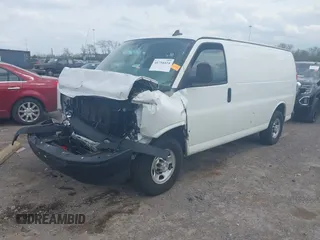2019 Chevrolet Express Cargo Van with VIN 1GCWGAFG1K1301406, listed as a IAAI auction lot 41754424 with 156,602 mi miles. Bid and sale history available at carsss.com. Image 17.