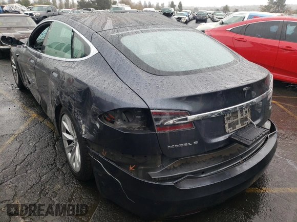 2018 Tesla Model S 75D with VIN 5YJSA1E24JF245215, listed as a Copart auction lot 63788121 with Not provided miles and Salvage title. Bid and sale history available at DreamBid. Image 3.