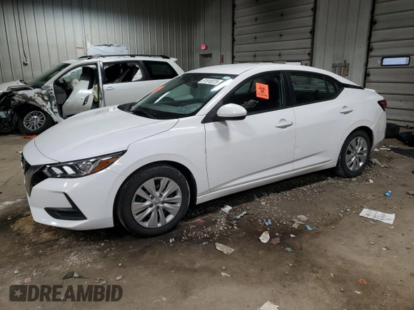 2021 Nissan Sentra S with VIN 3N1AB8BV4MY230015, listed as a Copart auction lot 51510225 with 47,204 mi miles and Salvage Title. Bid and sale history available at DreamBid. Image 1.
