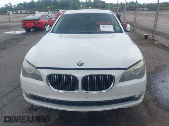 2011 BMW 7 Series 750i with VIN WBAKA8C56BCY37281, listed as a IAAI auction lot 42637801 with 122,263 mi miles and . Bid and sale history available at DreamBid. Image 6.