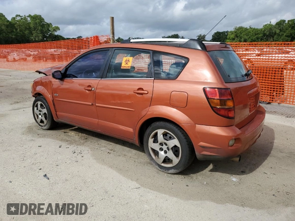 2005 Pontiac Vibe with VIN 5Y2SL63875Z409443, listed as a Copart auction lot 54958525 with 187,005 mi miles and Salvage title. Bid and sale history available at DreamBid. Image 2.
