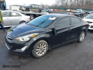 2014 Hyundai Elantra SE with VIN KMHDH4AE7EU106114, listed as a IAAI auction lot 42028273 with 147,578 mi miles. Bid and sale history available at carsss.com. Image 2.