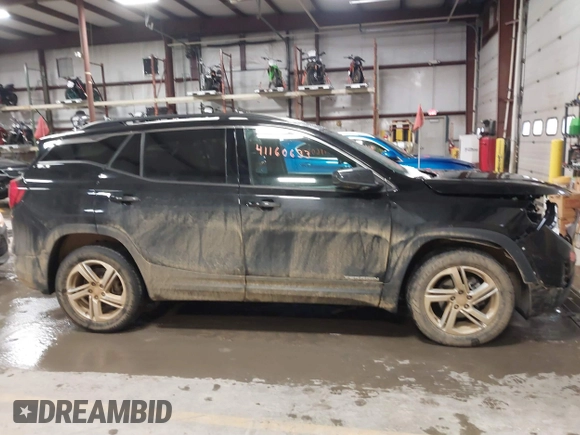 2019 GMC Terrain SLE with VIN 3GKALTEV8KL307623, listed as a IAAI auction lot 41160633 with 63,357 mi miles. Bid and sale history available at carsss.com. Image 13.