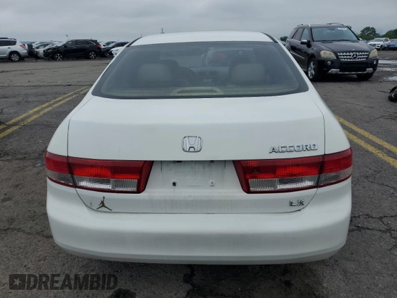 2003 Honda Accord LX with VIN 1HGCM56323A116736, listed as a Copart auction lot 61139195 with 191,426 mi miles and Salvage title. Bid and sale history available at DreamBid. Image 6.