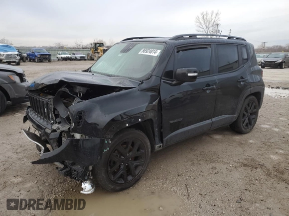 2017 Jeep Renegade Altitude with VIN ZACCJABH0HPG05936, listed as a Copart auction lot 86924814 with Not provided miles and Salvage title. Bid and sale history available at DreamBid. Image 1.