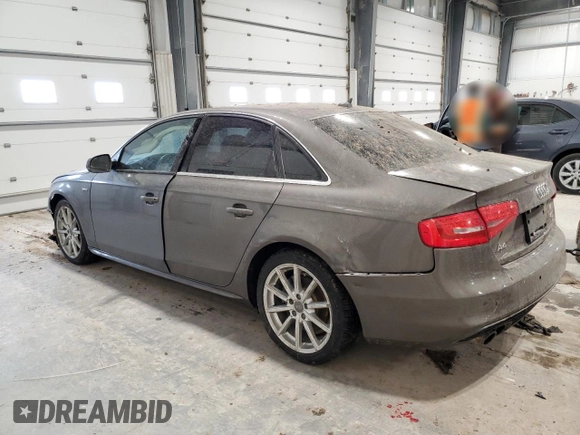 2014 Audi A4 Premium Plus with VIN WAUFFAFL5EN020462, listed as a Copart auction lot 48224945 with 154,693 mi miles and Salvage Title. Bid and sale history available at carsss.com. Image 2.