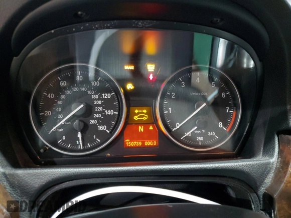 2010 BMW 3 Series 335i xDrive with VIN WBAPL3C59AA407449, listed as a Copart auction lot 83353614 with 150,739 mi miles and Clean title. Bid and sale history available at DreamBid. Image 9.
