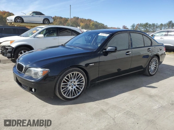 2008 BMW 7 Series 750i with VIN WBAHL83518DT14175, listed as a Copart auction lot 76241764 with 166,539 mi miles and Clean Title. Bid and sale history available at DreamBid. Image 1.
