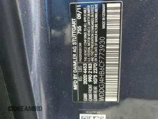 2012 Mercedes-Benz C 250 с VIN WDDGJ4HB6CF773930, выставлен на аукционе Copart как лот 62234215 с пробегом 159 787 миль миль и Чистый • Clean title. История ставок и продаж доступна на DreamBid. Изображение 12.