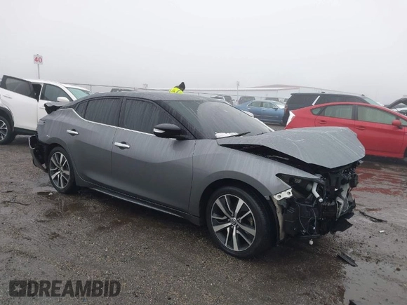 2020 Nissan Maxima SV with VIN 1N4AA6CV7LC365845, listed as a IAAI auction lot 41568835 with 87,865 mi miles. Bid and sale history available at carsss.com. Image 1.