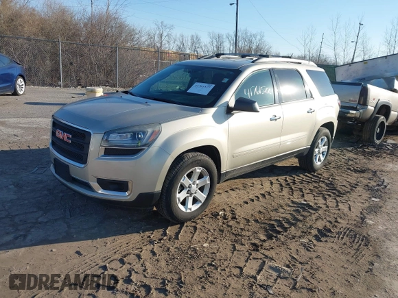 2015 GMC Acadia SLE with VIN 1GKKVPKD6FJ278928, listed as a IAAI auction lot 41761522 with 182,645 mi miles. Bid and sale history available at carsss.com. Image 2.