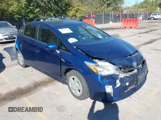 2011 Toyota Prius I with VIN JTDKN3DU3B5365481, listed as a IAAI auction lot 40468081 with 1 mi miles. Bid and sale history available at carsss.com. Image 1.