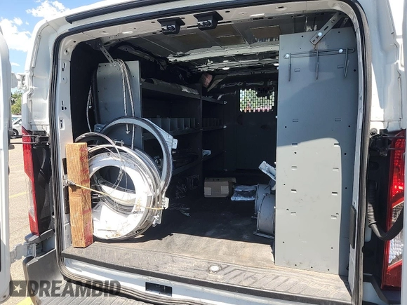2018 Ford Transit with VIN 1FTYE1YM6JKB52209, listed as a IAAI auction lot 42801071 with 159,984 mi miles and . Bid and sale history available at DreamBid. Image 13.