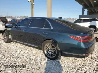 2022 Genesis G90 3.3T Premium with VIN KMTF34PA3NU096425, listed as a Copart auction lot 44534365 with 33,089 mi miles and Salvage Title. Bid and sale history available at carsss.com. Image 2.