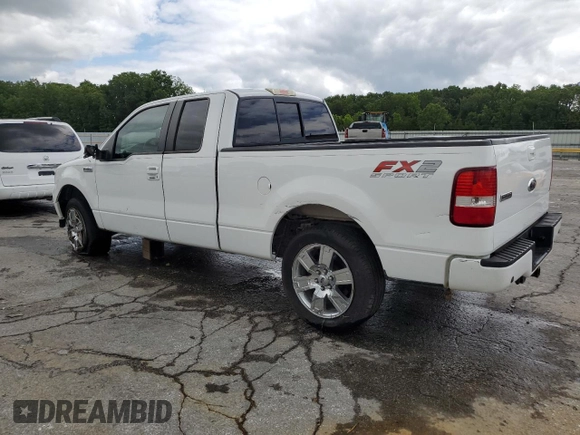 2008 Ford F-150 XL with VIN 1FTPX12V38KC55492, listed as a Copart auction lot 58162545 with 197,589 mi miles and Salvage title. Bid and sale history available at DreamBid. Image 2.