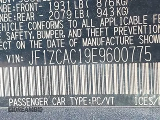 2014 Subaru BRZ Limited with VIN JF1ZCAC19E9600775, listed as a IAAI auction lot 41645509 with 1 mi miles. Bid and sale history available at carsss.com. Image 9.