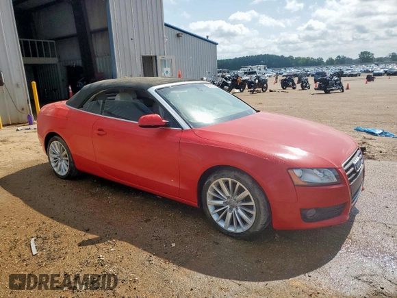2012 Audi A5 Premium with VIN WAUAFAFH7CN005710, listed as a Copart auction lot 61032335 with 31,492 mi miles and Clean title. Bid and sale history available at DreamBid. Image 4.