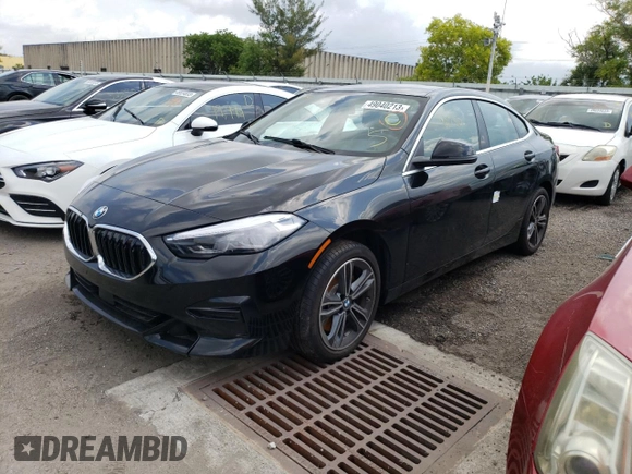 2022 BMW 2 Series 228i with VIN WBA53AK01N7L06023, listed as a Copart auction lot 49040213 with 12,750 mi miles. Bid and sale history available at carsss.com. Image 1.
