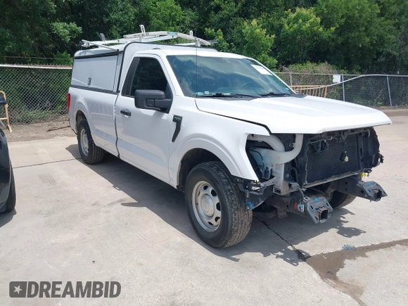 2021 Ford F-150 XL with VIN 1FTMF1CB2MKD85770, listed as a IAAI auction lot 42175883 with 129,366 mi miles and . Bid and sale history available at DreamBid. Image 1.