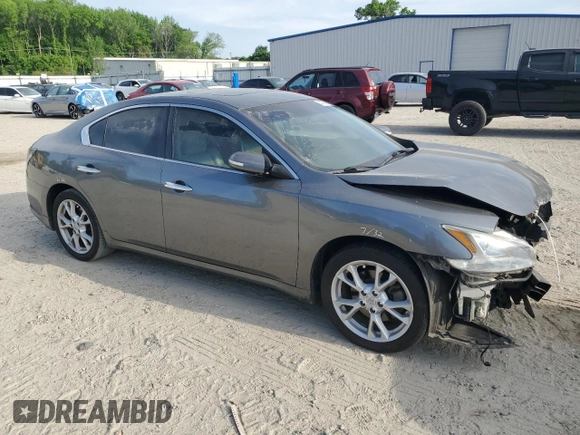 2014 Nissan Maxima S with VIN 1N4AA5APXEC494213, listed as a Copart auction lot 54070865 with 94,155 mi miles and Salvage Title. Bid and sale history available at DreamBid. Image 4.