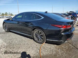 2018 Lexus LS with VIN JTHB5LFF6J5006184, listed as a Copart auction lot 46463555 with 34,506 mi miles and Salvage Title. Bid and sale history available at carsss.com. Image 2.