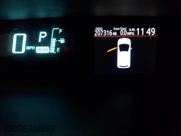 2014 Toyota Prius One with VIN JTDKDTB35E1573614, listed as a Copart auction lot 52368665 with 207,316 mi miles and Salvage Title. Bid and sale history available at DreamBid. Image 9.
