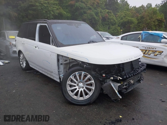 2020 Land Rover Range Rover HSE with VIN SALGS2RU2LA597086, listed as a IAAI auction lot 42205510 with 75,400 mi miles and . Bid and sale history available at DreamBid. Image 1.