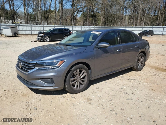 2021 Volkswagen Passat 2.0T S with VIN 1VWAA7A33MC014043, listed as a Copart auction lot 50172675 with 54,618 mi miles and Salvage Title. Bid and sale history available at carsss.com. Image 1.