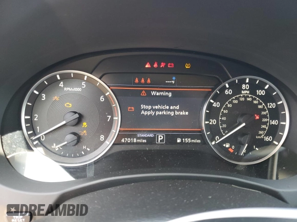 2023 Infiniti QX50 Luxe with VIN 3PCAJ5BA1PF111754, listed as a Copart auction lot 57872945 with 47,018 mi miles and Salvage title. Bid and sale history available at DreamBid. Image 9.