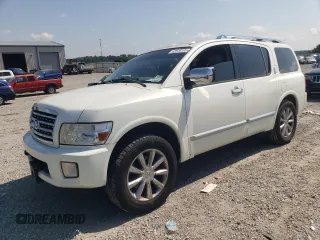 2010 Infiniti QX56 with VIN 5N3ZA0NE9AN906549, listed as a Copart auction lot 62818195 with 156,599 mi miles and Salvage title. Bid and sale history available at DreamBid. Image 1.