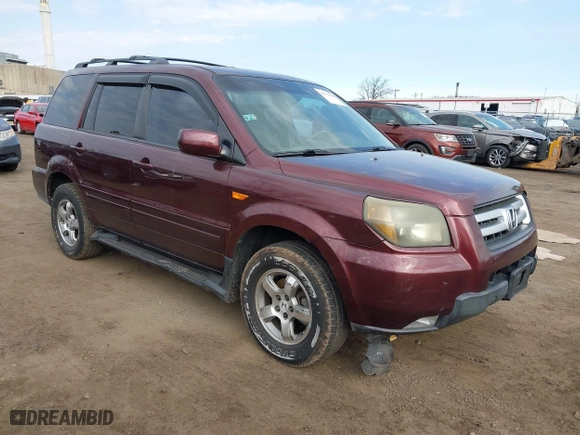 2007 Honda Pilot EX-L with VIN 2HKYF18797H518842, listed as a IAAI auction lot 41775343 with 182,312 mi miles. Bid and sale history available at carsss.com. Image 1.