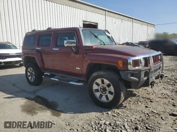 2007 Hummer H3 SUV with VIN 5GTDN13EX78193522, listed as a Copart auction lot 55076925 with Not Provided miles and Clean Title. Bid and sale history available at DreamBid. Image 4.
