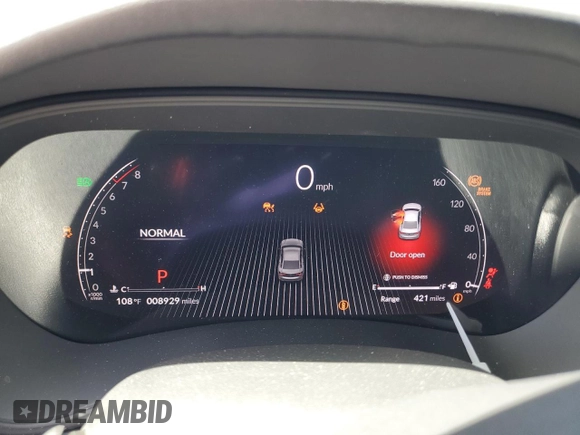 2024 Acura TLX Technology with VIN 19UUB5F43RA000103, listed as a Copart auction lot 61647254 with 8,929 mi miles and Salvage Title. Bid and sale history available at DreamBid. Image 9.